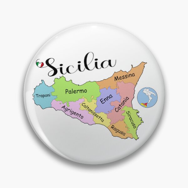 Item preview, I Love Sicilia - Provinces of Sicilia designed and sold by molamode.