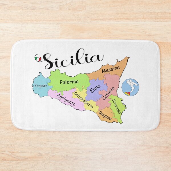 Item preview, I Love Sicilia - Provinces of Sicilia designed and sold by molamode.