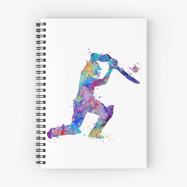 Item preview, Boy Cricket Player Watercolor Silhouette designed and sold by LotusGifts.