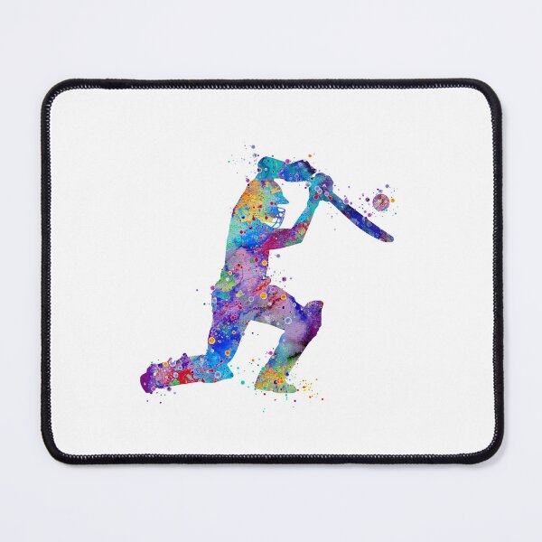Item preview, Boy Cricket Player Watercolor Silhouette designed and sold by LotusGifts.