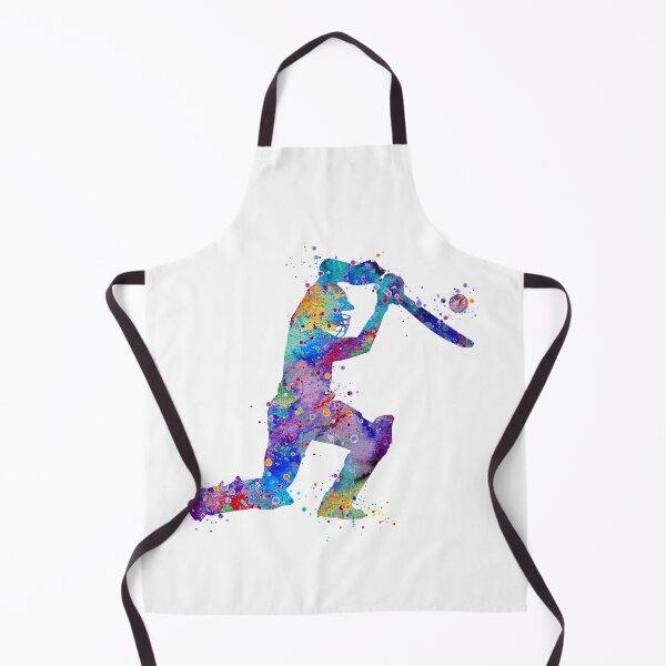 Item preview, Boy Cricket Player Watercolor Silhouette designed and sold by LotusGifts.