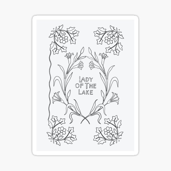 Artikel-Vorschau von Vintage Buchgestaltung - Lady of the Lake, designt und verkauft von JosieTexidor.