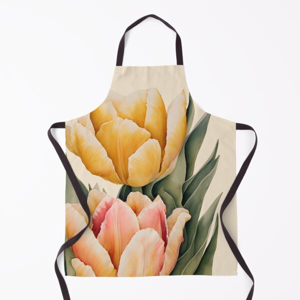 Item preview, Pastel orange watercolor tulips designed and sold by Edith Leyster.