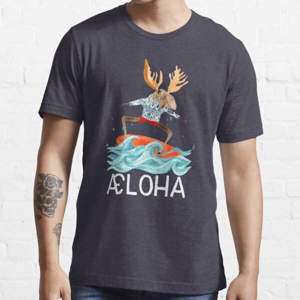 vagabond national Stillehavsøer Æloha. A Norwegian moose surfs the perfect wave" Essential T-Shirtundefined  by No-Love | Redbubble