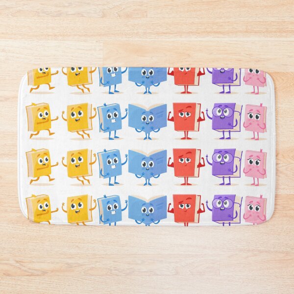 Item preview, Vibrant and Cute Cartoon Books Pattern - Perfect for Book Lovers! designed and sold by ElLocoMus.