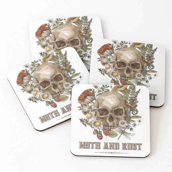 Item preview, Moth and Rust - Skull and Flora designed and sold by kevvy-g.