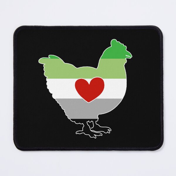 Item preview, Chicken Lover - LGBTQ Aromantic Flag Heart 02 designed and sold by Puddmuppy.