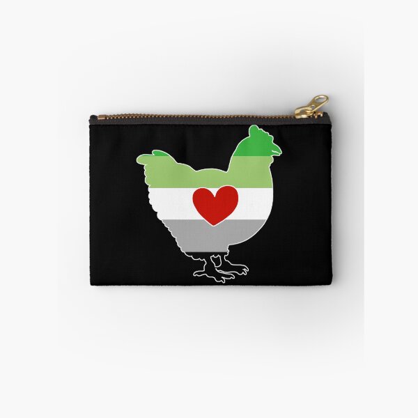 Item preview, Chicken Lover - LGBTQ Aromantic Flag Heart 02 designed and sold by Puddmuppy.