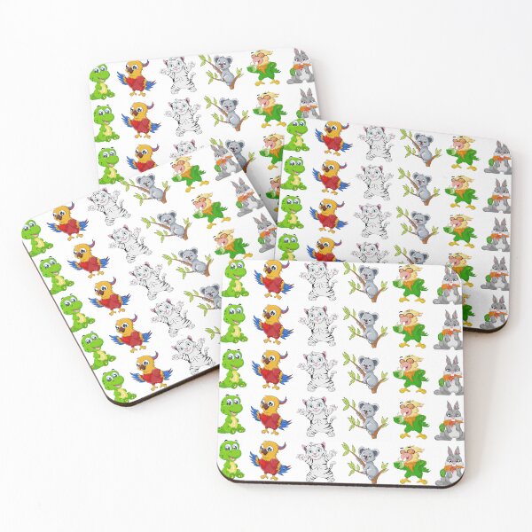 Item preview, Vibrant and Cute Cartoon Animals Pattern - Add Some Fun to Your Day! designed and sold by ElLocoMus.
