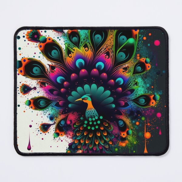 Item preview, Peacock Abstract Pattern Art  - Original Artwork designed and sold by CloudofKnowing.