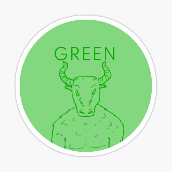 Asterion Signum project - Green button Sticker