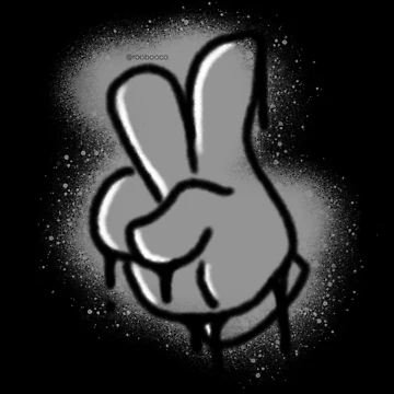 Artwork thumbnail, Cartoon Hand by RooBooCo