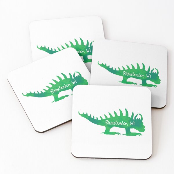 Item preview, HODAG Silhouette Impressionist Green Watercolor Painting  designed and sold by BlueSkyTheory.