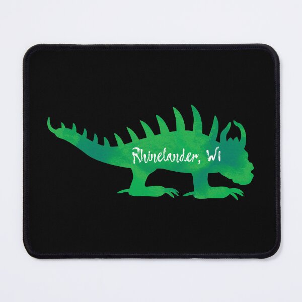 Item preview, HODAG Silhouette Impressionist Green Watercolor Painting  designed and sold by BlueSkyTheory.