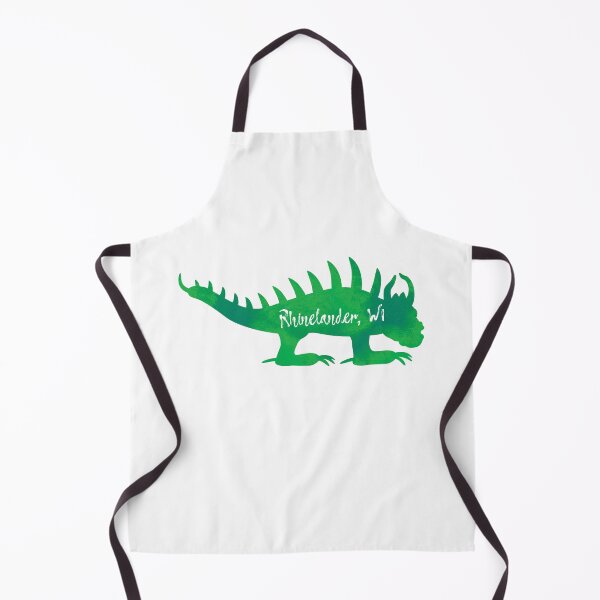 Item preview, HODAG Silhouette Impressionist Green Watercolor Painting designed and sold by BlueSkyTheory.