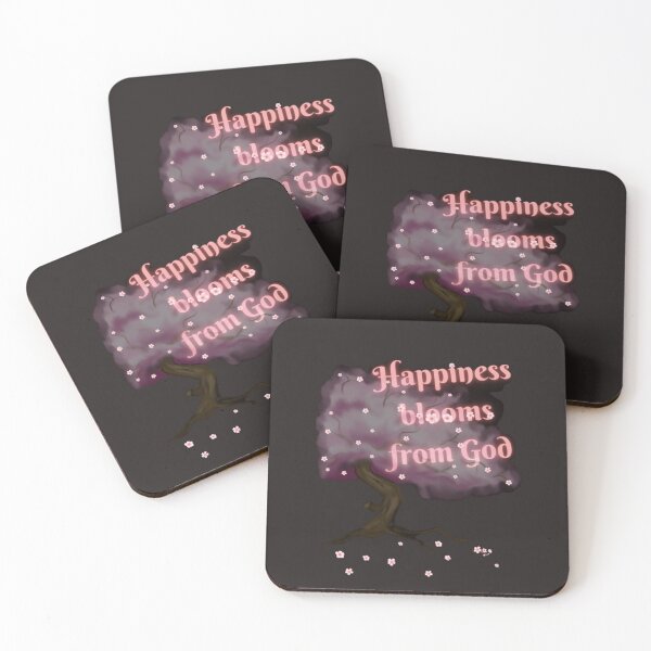 Item preview, Happiness blooms from God designed and sold by Faith-Embolden.