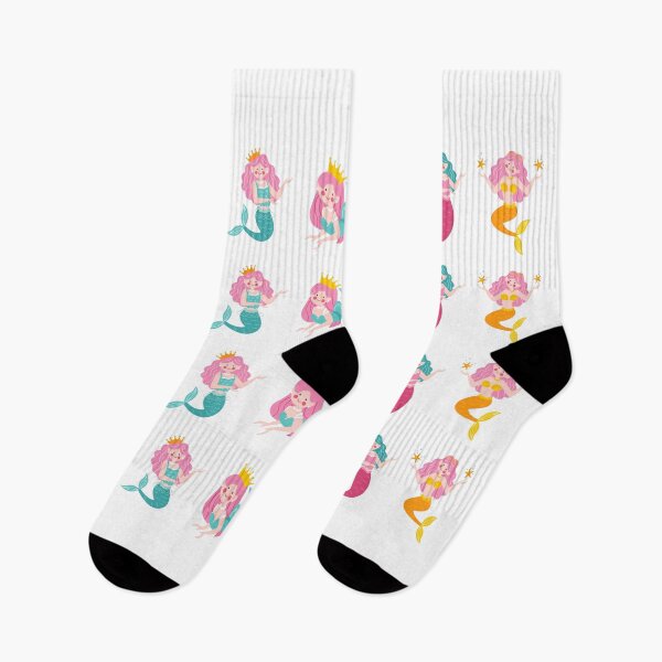 Item preview, Vibrant and Cute Cartoon Mermaid Pattern - Dive into a World of Fun! designed and sold by ElLocoMus.