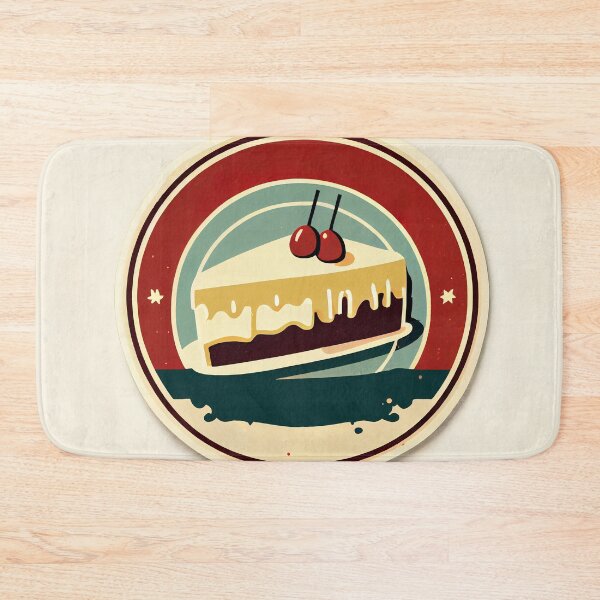 Item preview, Cake logo, kitschy vintage retro simple style designed and sold by anytka.