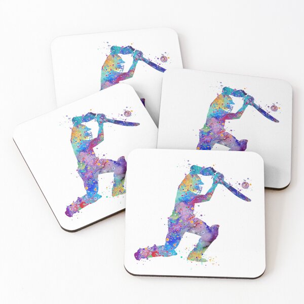 Item preview, Boy Cricket Player Watercolor Silhouette designed and sold by LotusGifts.