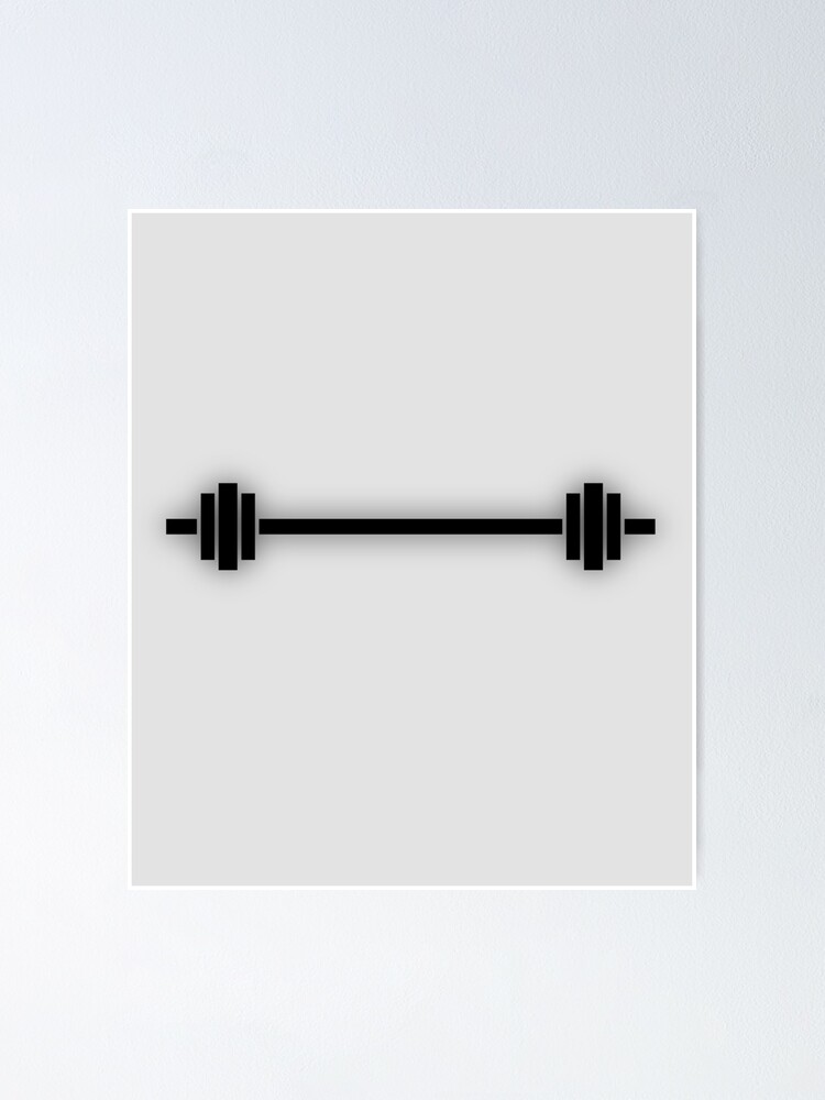 "Heavy Barbell Emoji for the Lifter" Poster by PrintPress Redbubble
