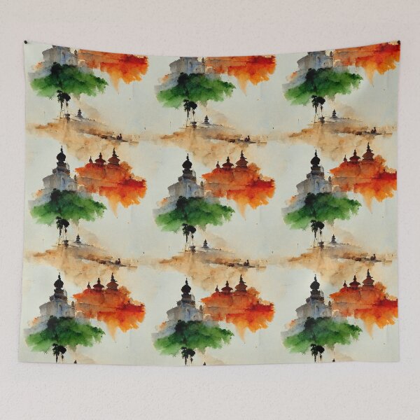 Item preview, India watercolor designed and sold by loud-silence.