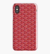 Red Goyard iPhone Case