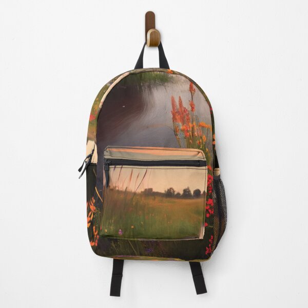 Item preview, Landscape of a river with flowers sunset  designed and sold by DGtaLrtcom.