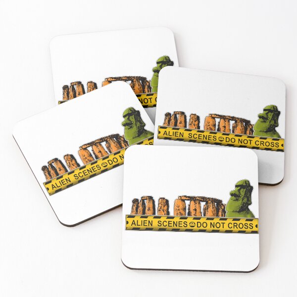 Item preview, Alien scenes - Moai and Stonehenge designed and sold by Alien-Theory.