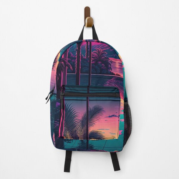 Item preview, Synthwave sunset posters and art designed and sold by artyficial-.