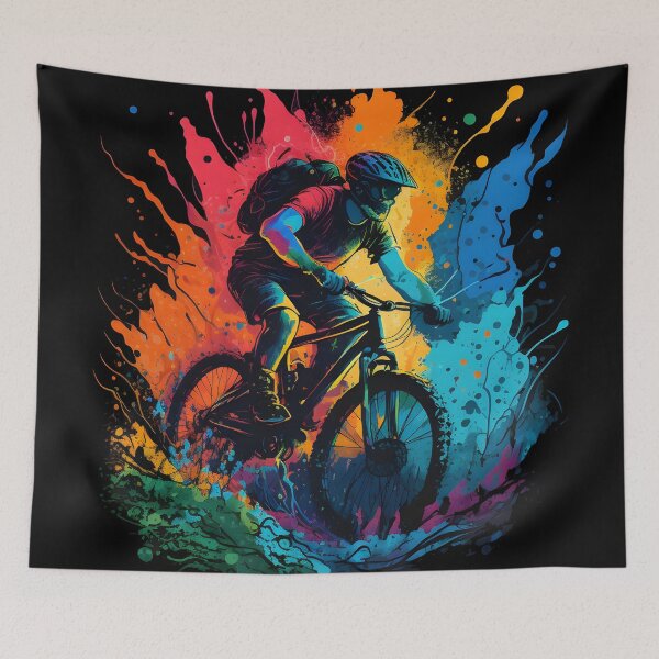 Item preview, MTB Mountain Bike Downhill Art designed and sold by togetherShirts.