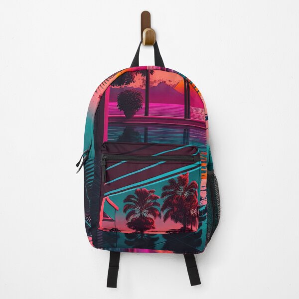 Item preview, Synthwave sunset reflection designed and sold by artyficial-.