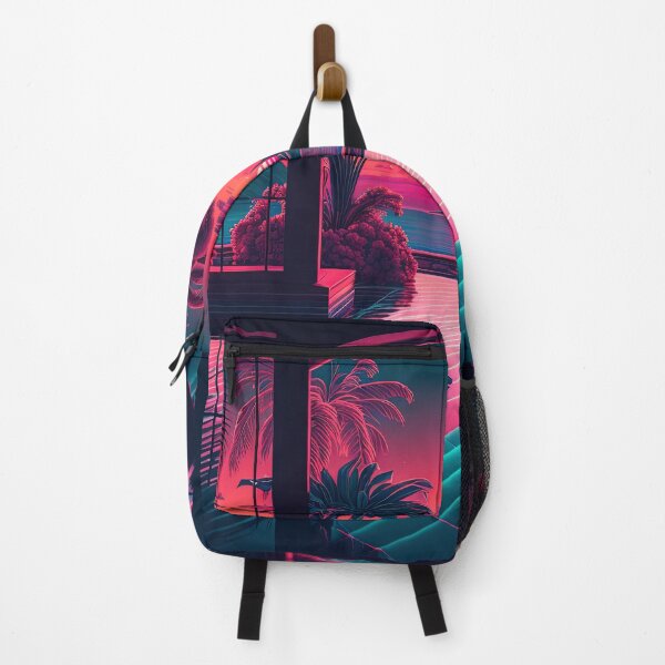 Item preview, Synthwave sunset pool reflection designed and sold by artyficial-.