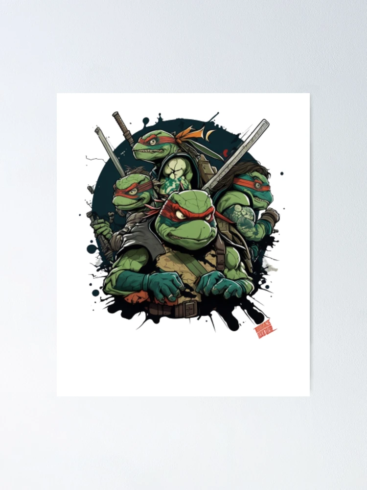 carte d'anniversaire personnalisée tortues ninja mutantes adolescentes TMNT  tout