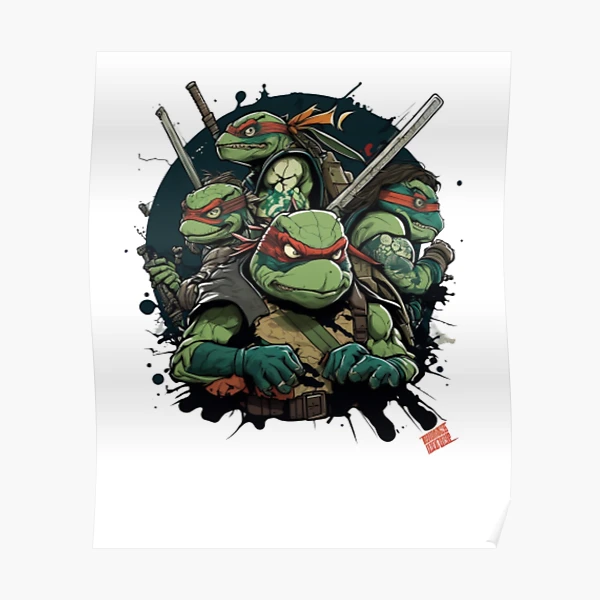 Mademark x Teenage Mutant Ninja Turtles - Original Teenage Mutant Ninja Turtles Classic Raph & Donnie Raglan Baseball Tee