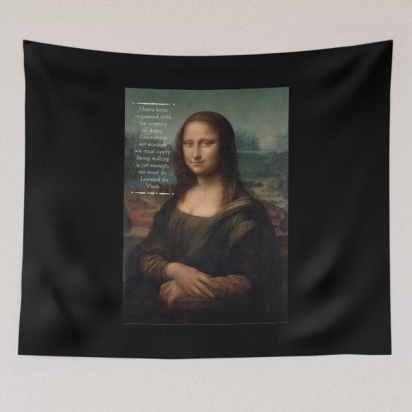 Item preview, Leonardo da Vinci con cita de Leonardo da Vinci designed and sold by Classicambience.