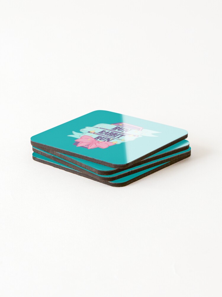 Thumbnail 4 of 5, Coasters (Set of 4), Run Rabbit Run designed and sold by RooBooCo.