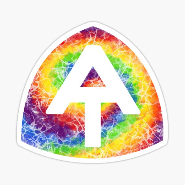 Artikel-Vorschau von Appalachian Trail Hangtag Regenbogen-Batikfarbe, designt und verkauft von Deedy  Studio.
