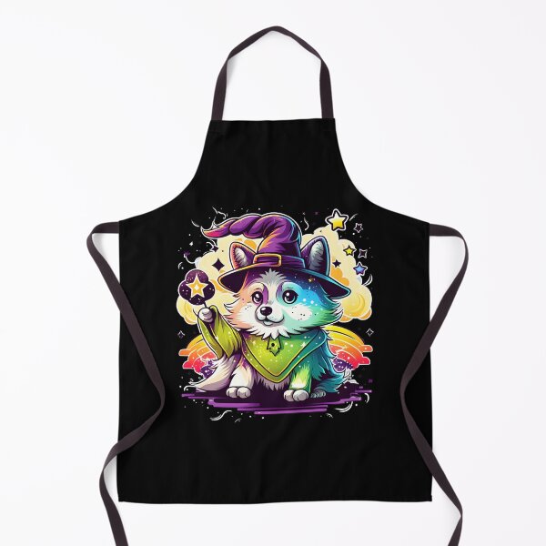 Item preview, Husky Dog Wizard Witch Kawaii designed and sold by Leonardo Palumbo.