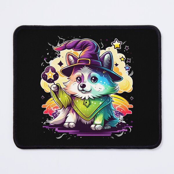 Item preview, Husky Dog Wizard Witch Kawaii designed and sold by Leonardo Palumbo.