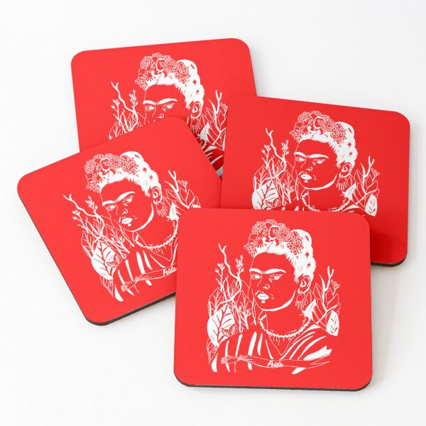 Item preview, Frida khalo in red designed and sold by corazonbysergio.