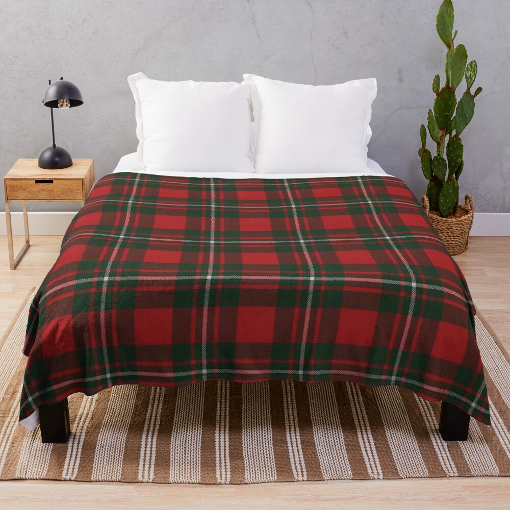 MacGregor Modern Scottish Tartan Throw Blanket