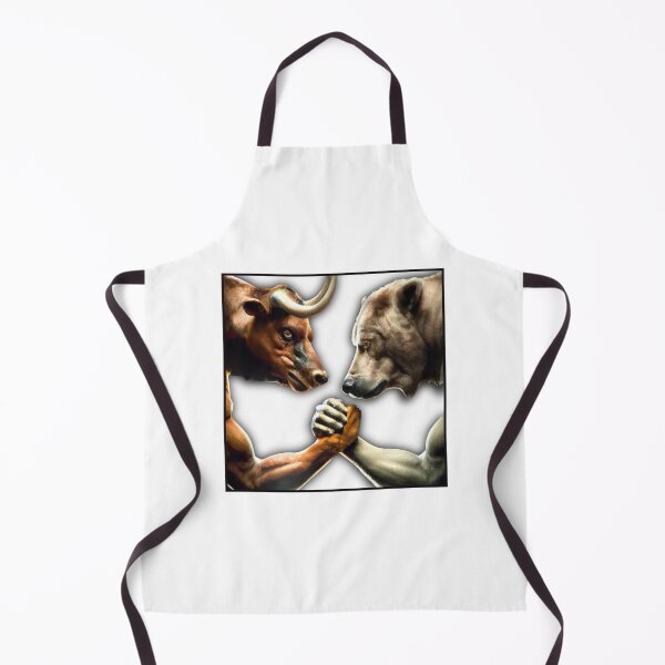 Item preview, Bull vs Bear Stock Market Trading Investing AI Art designed and sold by CreatDifference.