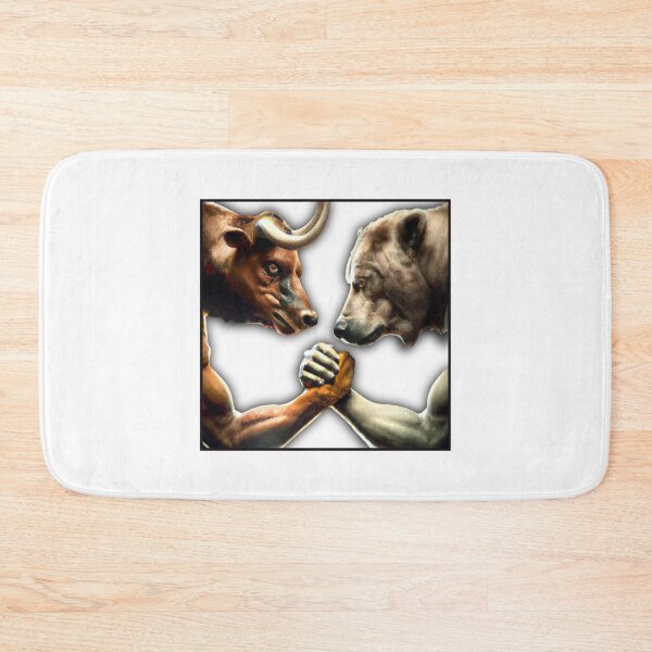 Item preview, Bull vs Bear Stock Market Trading Investing AI Art designed and sold by CreatDifference.