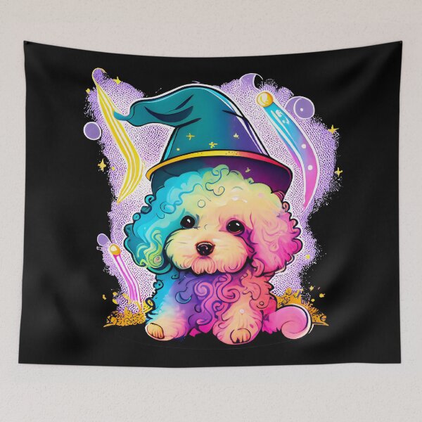 Item preview, Poodle Dog Wizard Witch Kawaii designed and sold by Leonardo Palumbo.