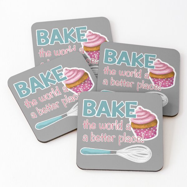 Item preview, Bake the world a better place designed and sold by CarolineRowland.