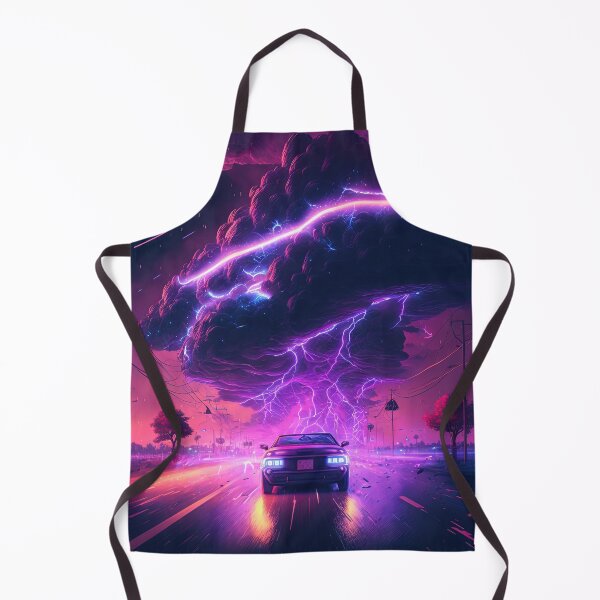 Item preview, Purple car driving through the storm designed and sold by artyficial-.