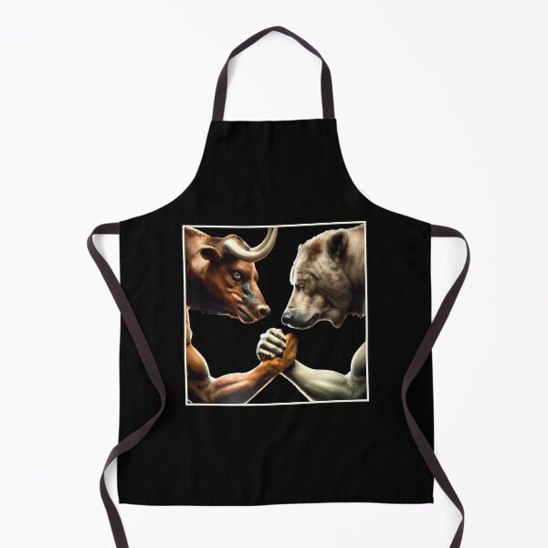 Item preview, Bull vs Bear Trading Stock Market Investing AI Art designed and sold by CreatDifference.