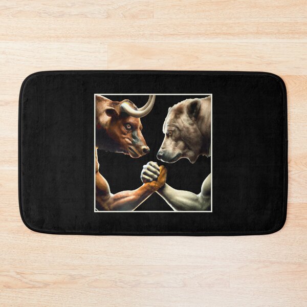 Item preview, Bull vs Bear Trading Stock Market Investing AI Art designed and sold by CreatDifference.