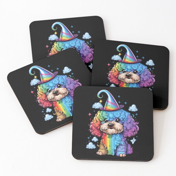 Item preview, Poodle Dog Wizard Witch Kawaii designed and sold by Leonardo Palumbo.