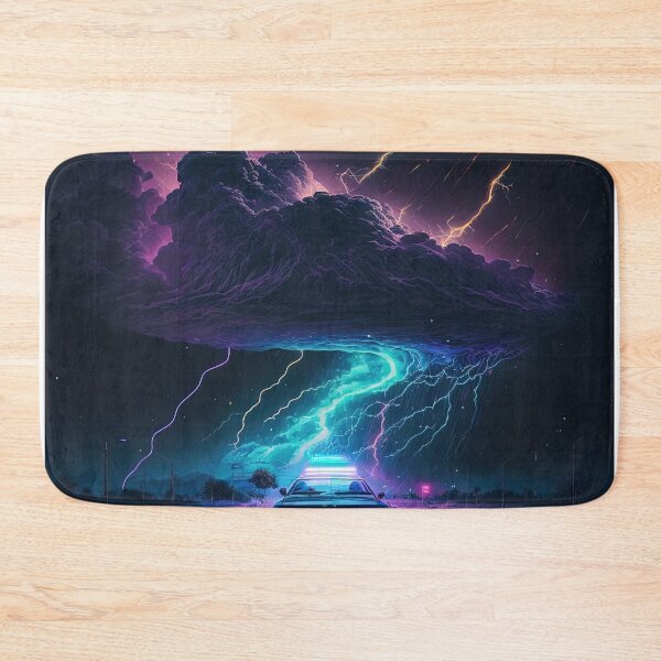 Item preview, Car driving through lightning designed and sold by artyficial-.